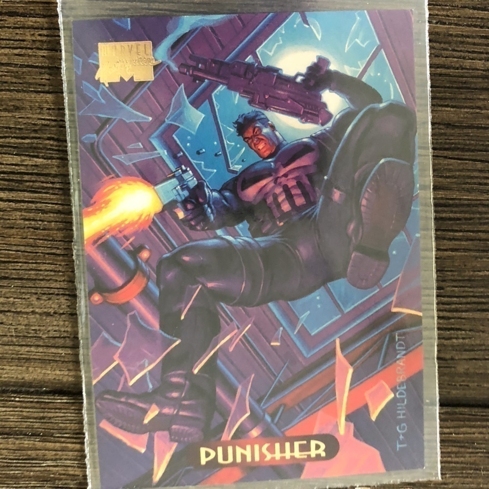 ’94 Marvel Masterpieces trading card: Punisher #94